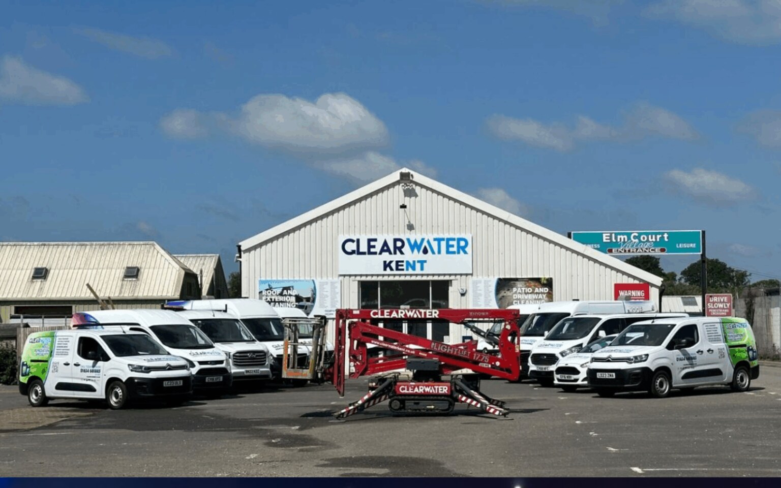 Clearwater company premises and vehicles